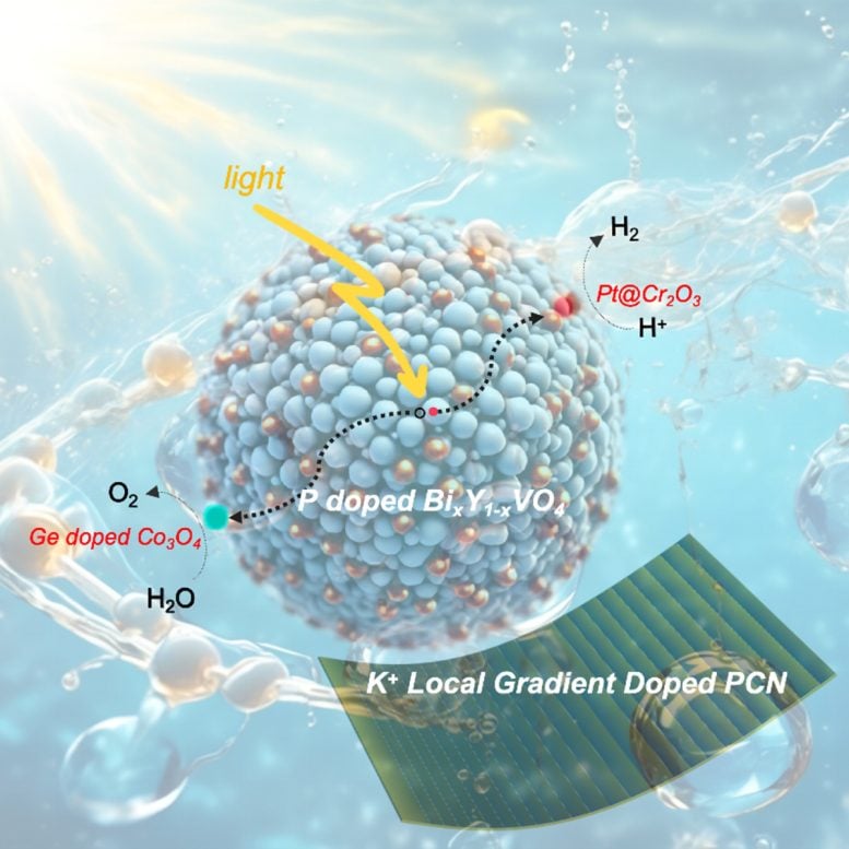 Photocatalysts in Water Splitting Under Visible Light