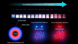 Photoluminescence Change of Dual-Color-Emissive Carbon Dots