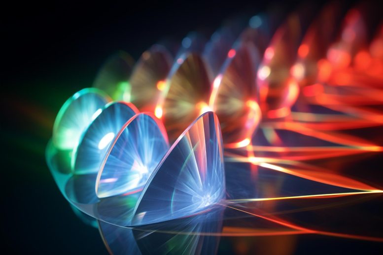 Photonic Crystals Light Manipulation Art Concept Illustration