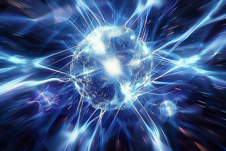 Physics Atomic Electrons Art Concept