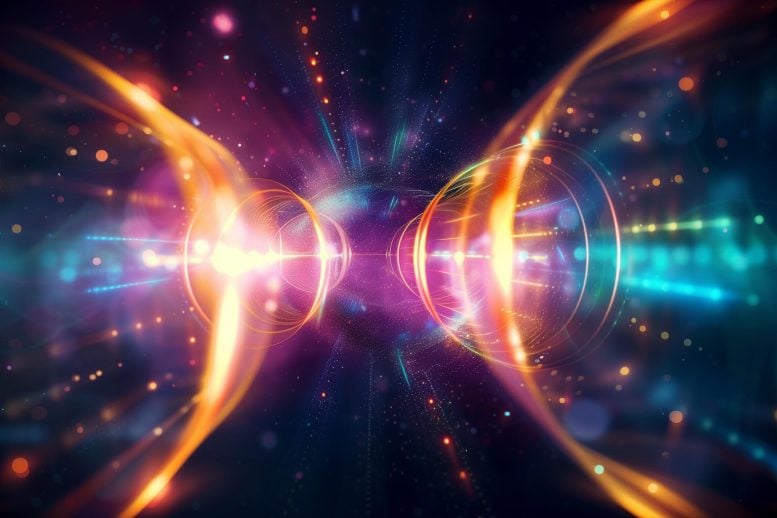 Physics Quantum Teleportation Art Concept Illustration