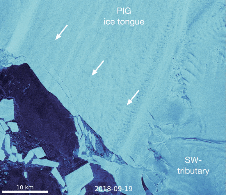 Pine Island Glacier Antarctica Break