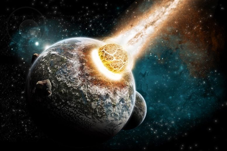 Planet Collision Explosion