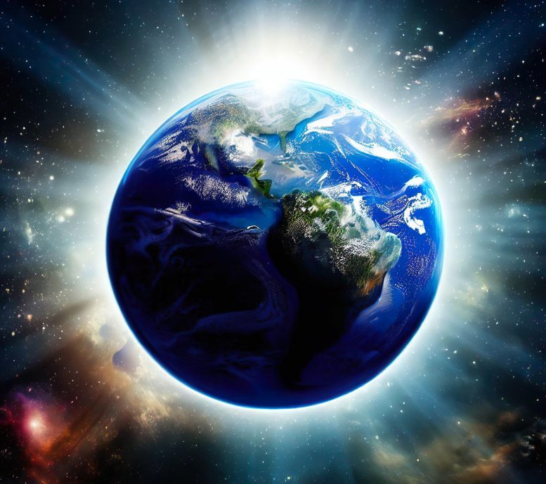 Planet Earth Glowing