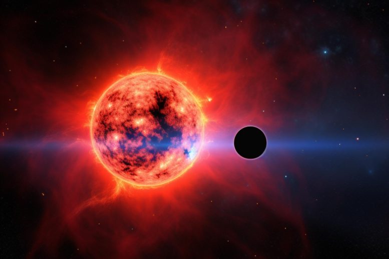 Planet Red Dwarf Star Concept Art
