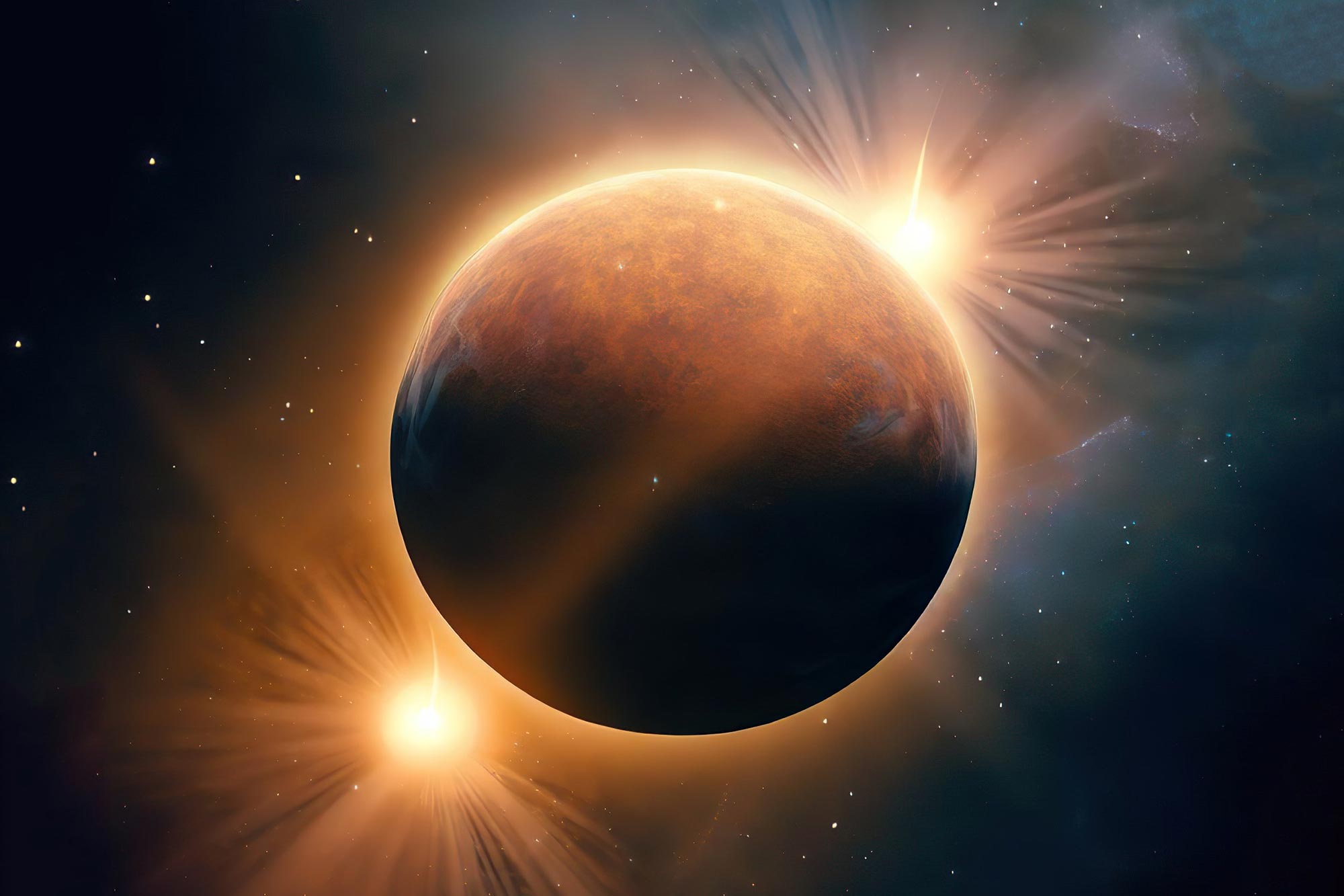 Sebuah planet ekstrasurya yang mirip dengan Tatooine mengorbit dua bintang dalam sistem multi-planet