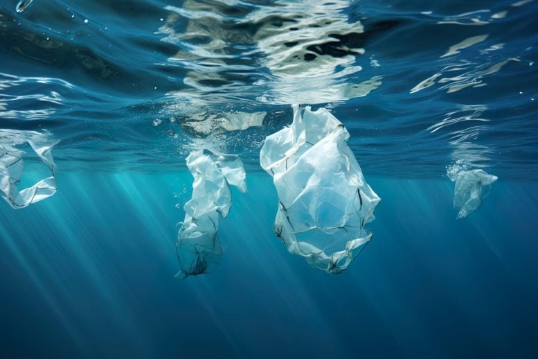 Plastic Floating in the Ocean