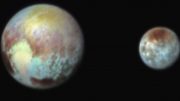 Pluto and Charon Shine in False Color Image