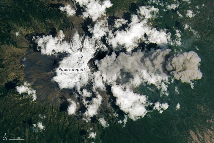 Popocatépetl Volcano 2023 Annotated