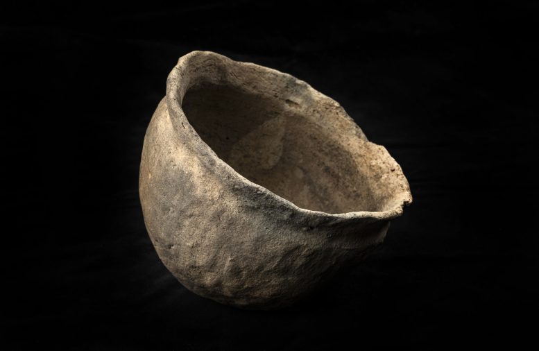 Potano Clay Vessel With Flared Rim