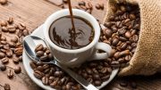Pouring Espresso Coffee Beans