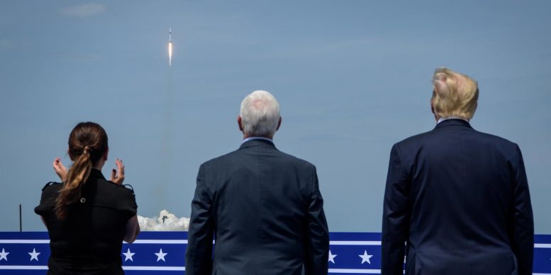 President Trump Crew Dragon Spacecraft Launch