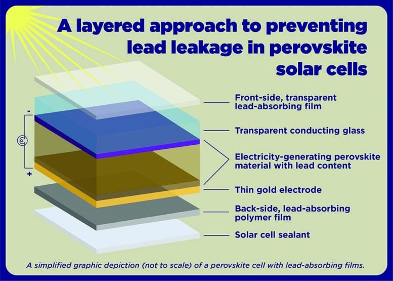 Preventing Lead Leakage in Perovskite Solar Cells