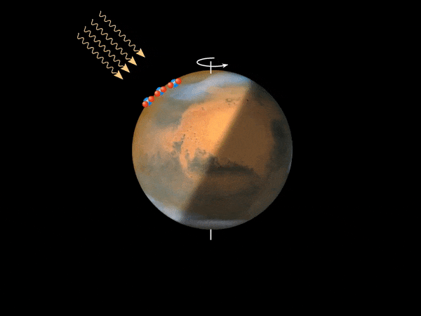 Production of Oxygen Nightglow on Mars