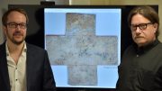 Professors David Citrin and Alexandre Locquet With Funerary Cross