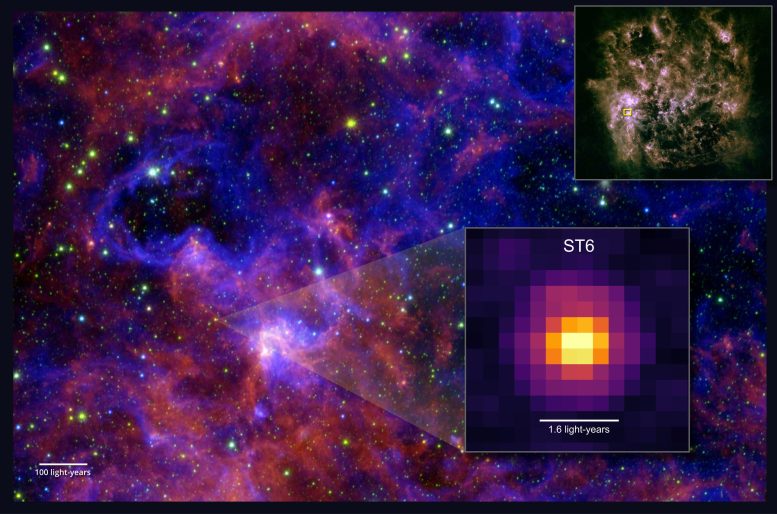 Protostar ST6 in the Large Magellanic Cloud Observed by JWST