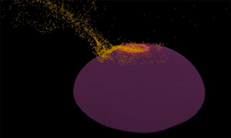 Psyche North Pole Impact Basin Smoothed Particle Hydrodynamics