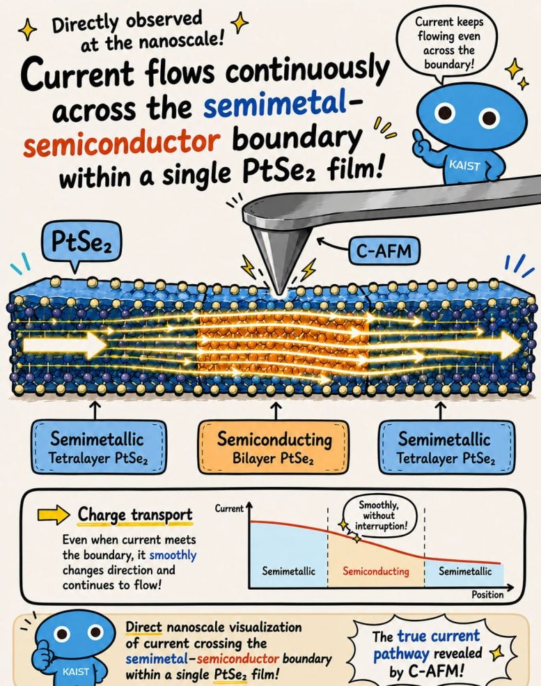 PtSe₂ Semiconductor Structure Eliminates Electrical Bottlenecks
