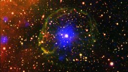 Pulsar Encased In Supernova Bubble