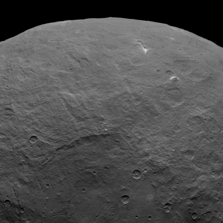 Pyramid Shaped Mountain On Dwarf Planet Ceres