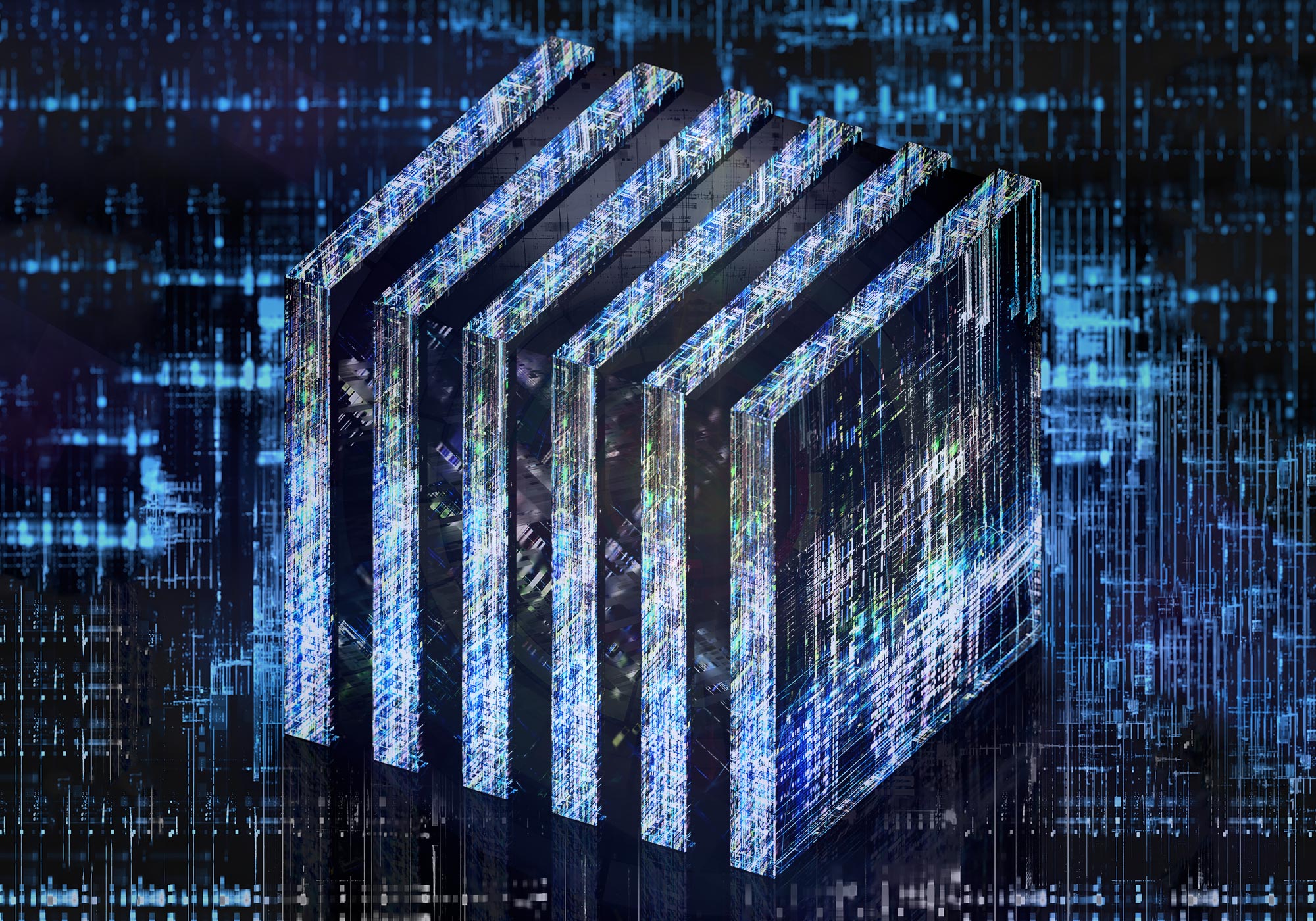 Quantum Computer Artistic Rendering