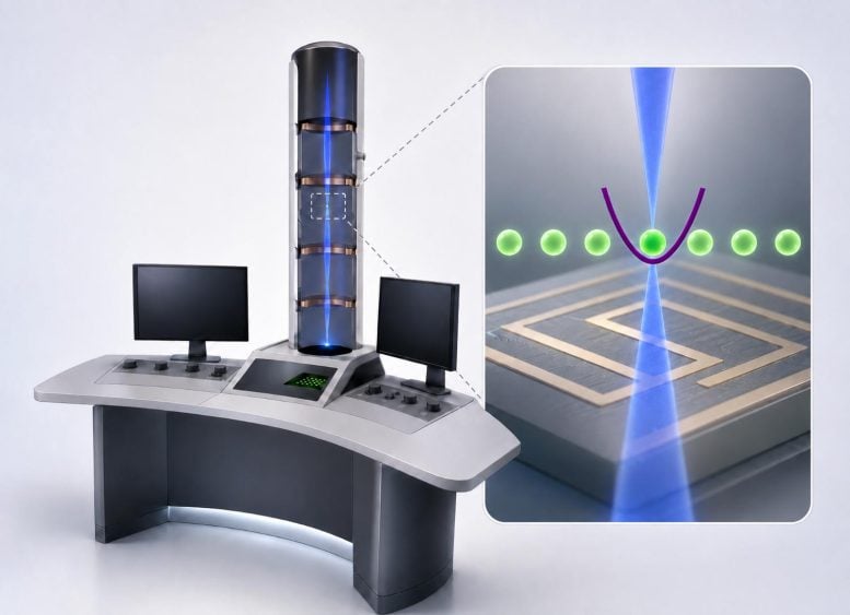 Quantum Electron Microscope Artistic Visualization