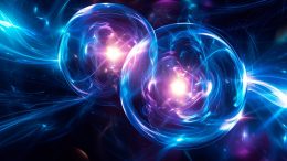 Quantum Particle Entanglement Concept Illustration