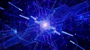 Quantum Technology Particle Physics Concept