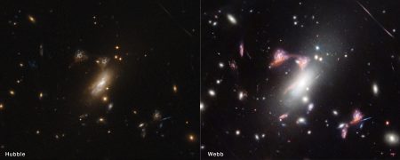 Gravitational Mirages: Webb Telescope Uncovers Mysterious Question Mark