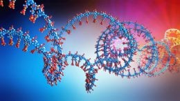 RNA Chain 3D Illustration