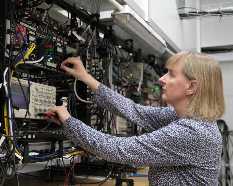 Rachel Godun With Optical Clock