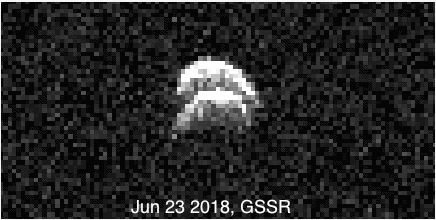 Radar Images of the Binary Asteroid 2017 YE5