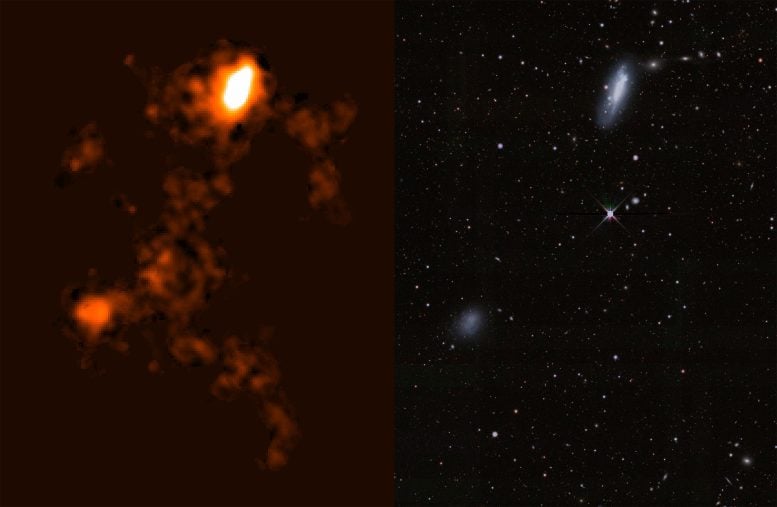 Radio dan gambar optik NGC 4532