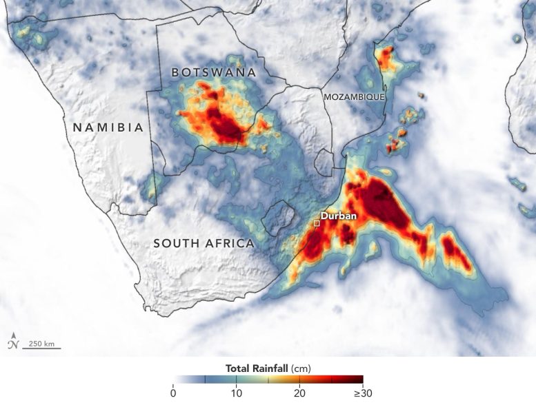 Rainfall South Africa April 2022