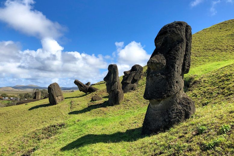 Rapa Nui Moai on Easter Island