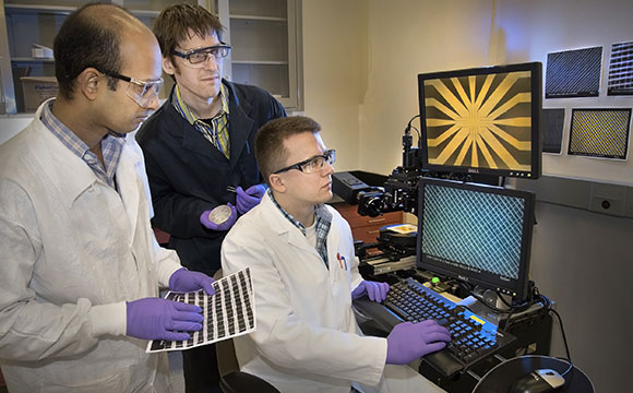 Rapid Fabrication of Nanoscale Geometric Grids Using Lasers