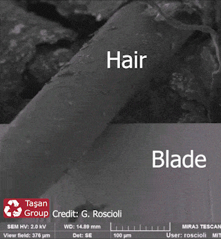 Razor Hair Cutting Experiment