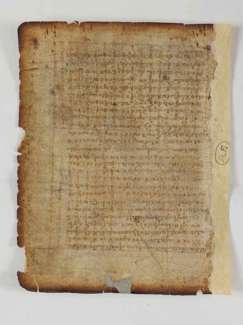 Recovered Leaf of the Archimedes Palimpsest