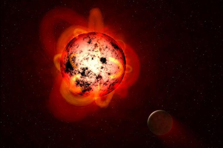 Exoplanet Tarafından Yörüngelenen Kızıl Cüce Yıldız