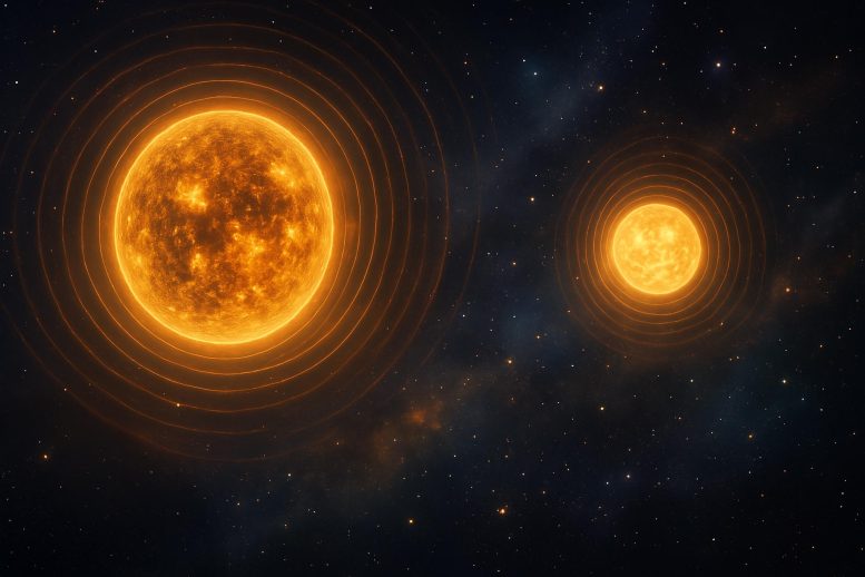Red Giant Star Starquake Concept