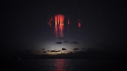 Red Sprites Formed Above Thunderstorms in Southeast Aegean Sea