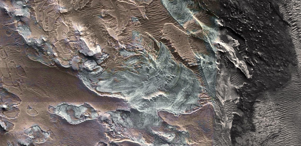 اكتشاف الأنهار الجليدية الاستوائية على سطح المريخ