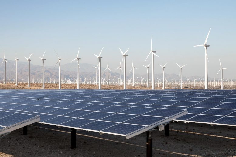 Renewable Energy Wind Turbines and Solar Panels