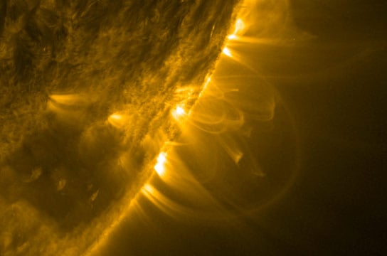 Research Shows Suns Loops Are Tapered