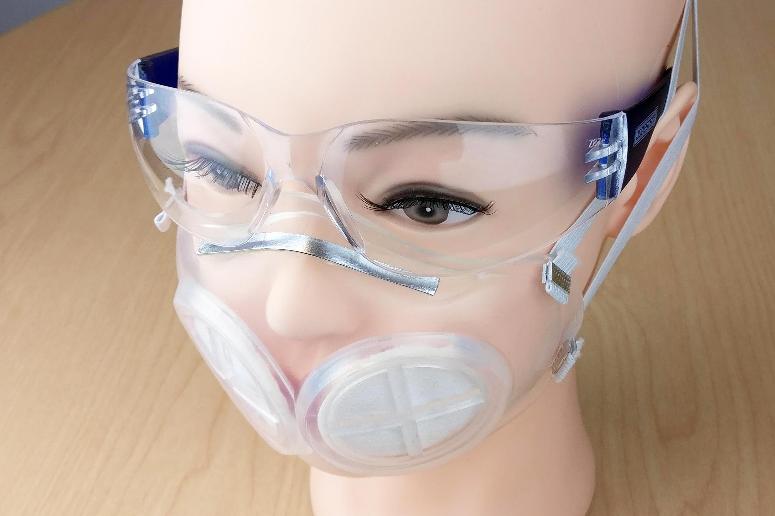 thumbnail image 2 of Reusable Black Fabric Face Mask With 2 Valves & Filter – Unisex – Sport Style – Ships From USA 2 of 2
