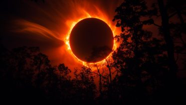Ring of Fire Solar Eclipse Art Concept