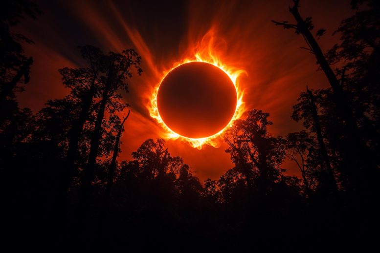 Ring of Fire Solar Eclipse Concept