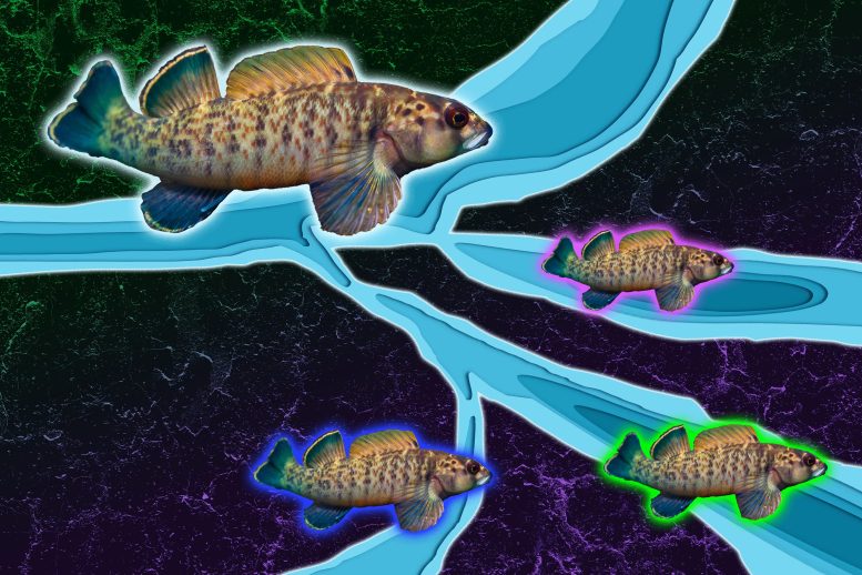 River Erosion Can Shape Fish Evolution