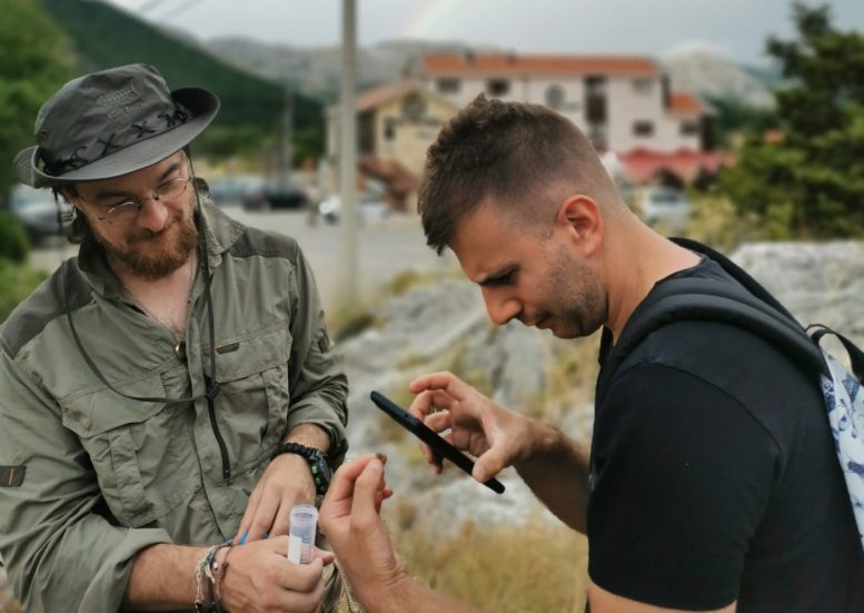 Roberto Battiston and William Di Pietro Conducting Research