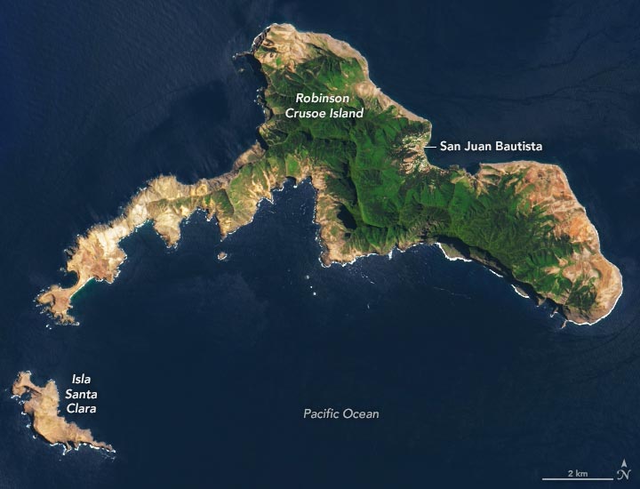 Robinson Crusoe Island Annotated